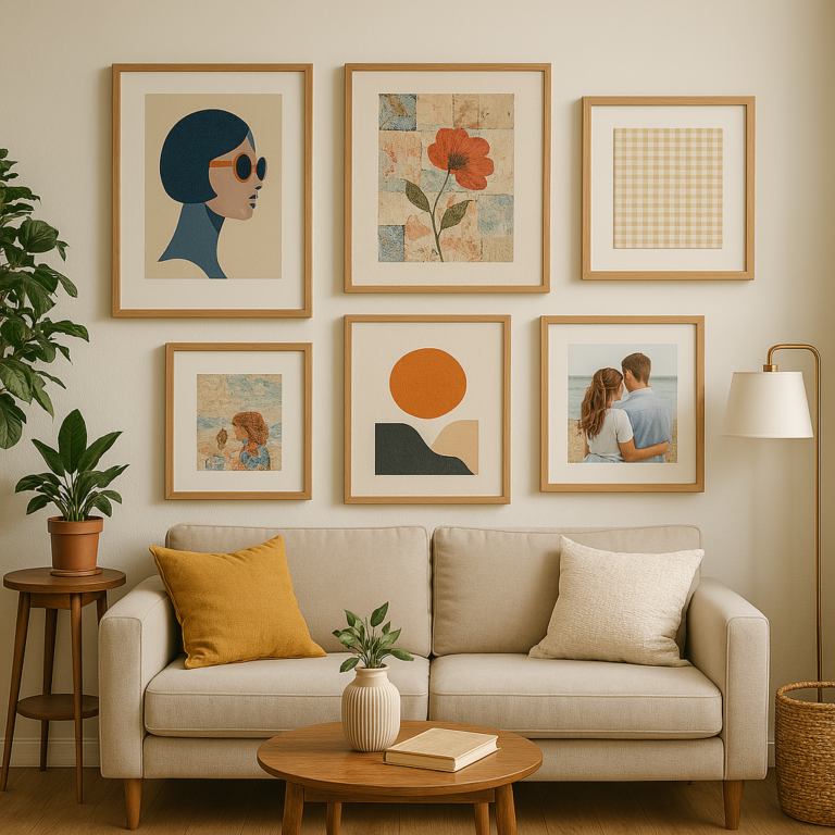 Como fazer quadros decorativos personalizados para sua parede