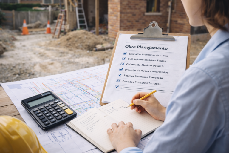 Planejamento de obra: como organizar custos, etapas e evitar erros antes de começar